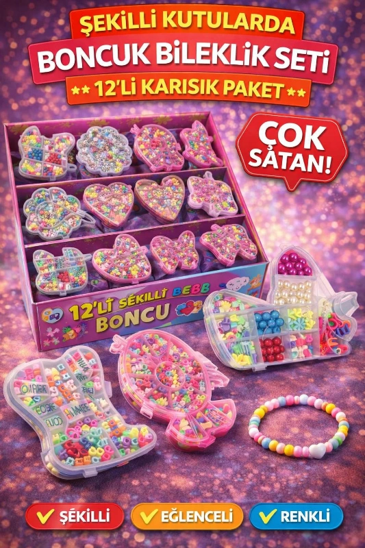 İBS TOYS / LÜKS TAKI BİLEKLİK SETİ / 12Lİ PAKET